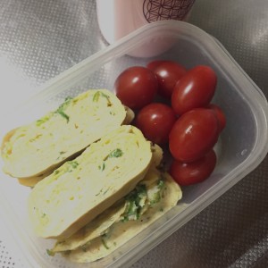 しらす入り出汁巻きとアイコ